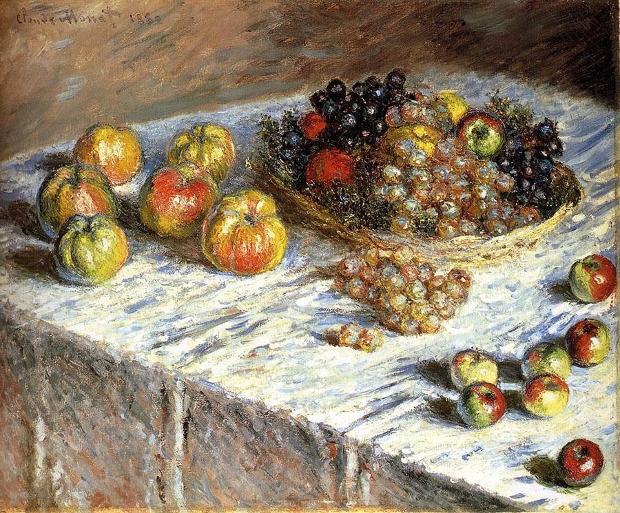 Claude Monet Still Life Apples And Grapes